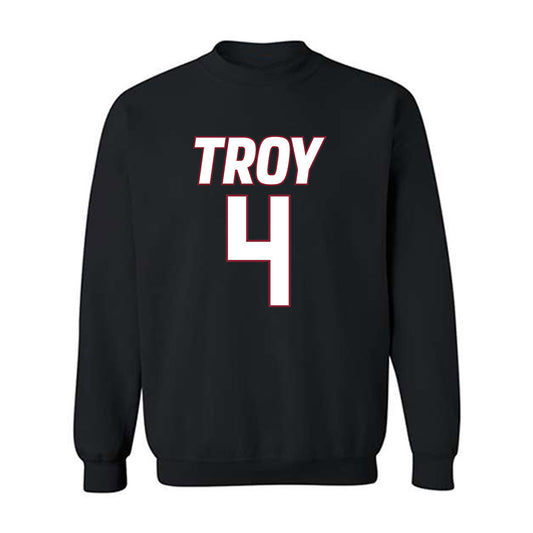 Troy - NCAA Men's Basketball : Emmanuel Clarton - Crewneck Sweatshirt-0