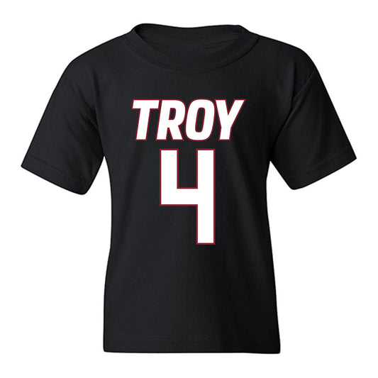 Troy - NCAA Men's Basketball : Emmanuel Clarton - Youth T-Shirt-0