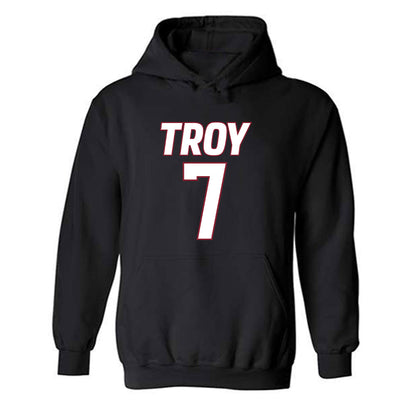 Troy - NCAA Men's Basketball : Javier Gilgeous-Glasgow - Hooded Sweatshirt-0