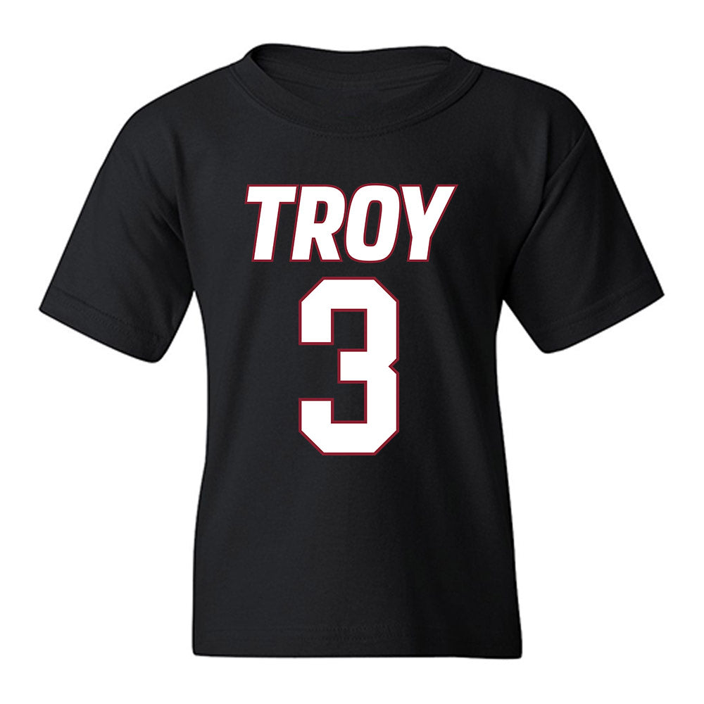 Troy - NCAA Men's Basketball : Cooper Campbell - Youth T-Shirt-0