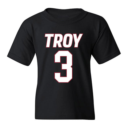 Troy - NCAA Men's Basketball : Cooper Campbell - Youth T-Shirt-0