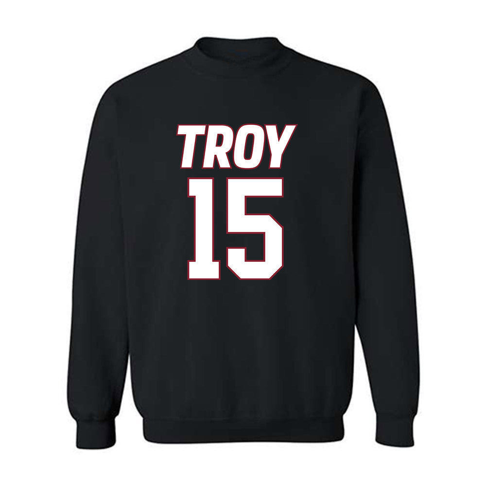 Troy - NCAA Women's Basketball : Jasmine Timmons - Crewneck Sweatshirt-0