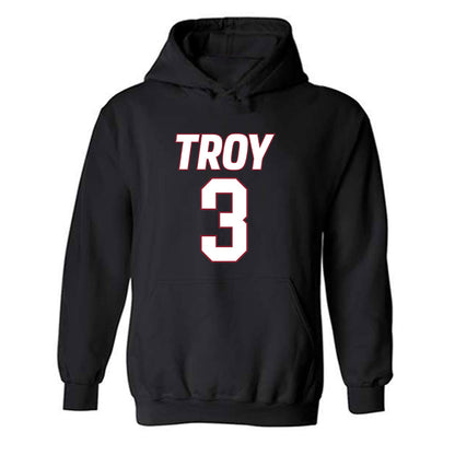 Troy - NCAA Men's Basketball : Cooper Campbell - Hooded Sweatshirt-0