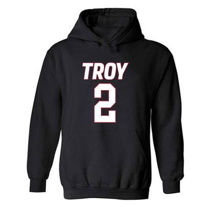 Troy - NCAA Women's Basketball : Ashley Baez - Hooded Sweatshirt-0
