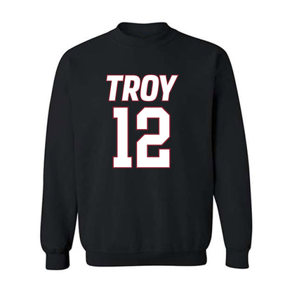 Troy - NCAA Women's Basketball : Maeva de la Fortuna Ngnawo Nguiensam - Crewneck Sweatshirt-0