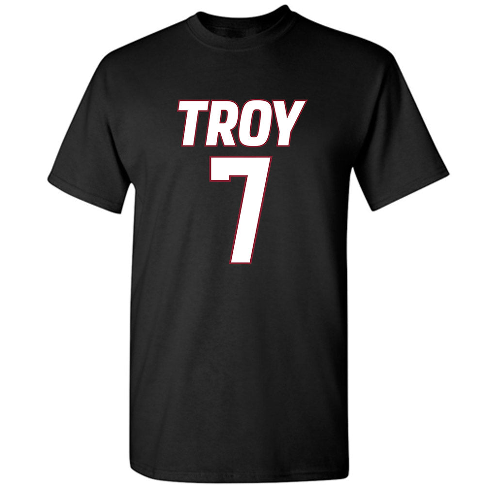 Troy - NCAA Men's Basketball : Javier Gilgeous-Glasgow - T-Shirt-0