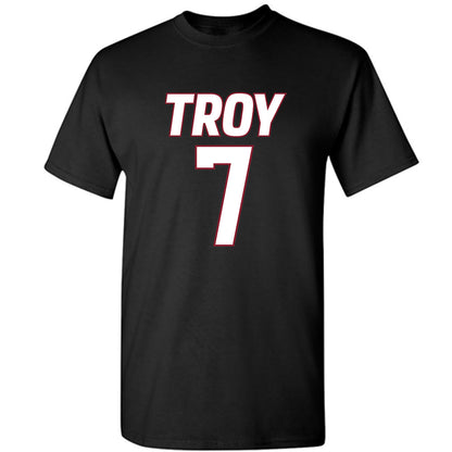 Troy - NCAA Men's Basketball : Javier Gilgeous-Glasgow - T-Shirt-0