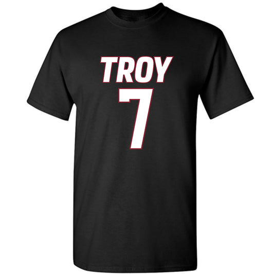 Troy - NCAA Men's Basketball : Javier Gilgeous-Glasgow - T-Shirt-0
