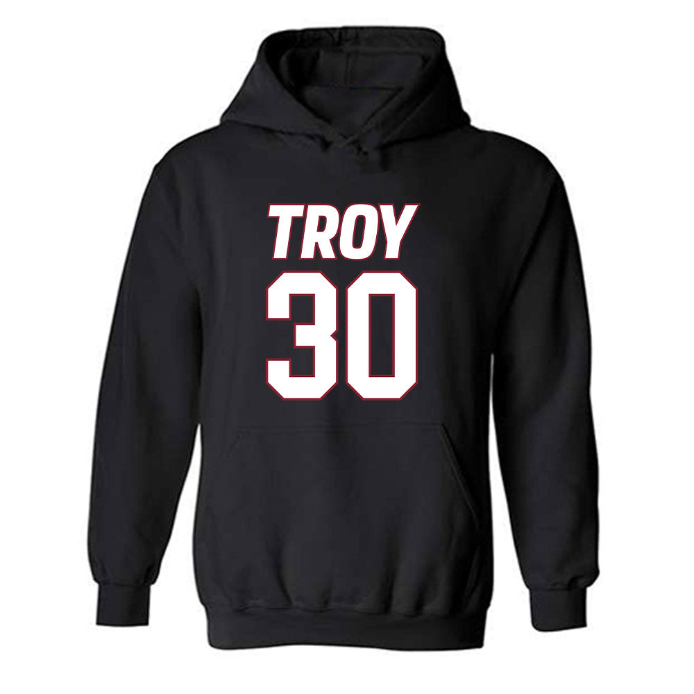 Troy - NCAA Men's Basketball : Hikaru Awata - Hooded Sweatshirt-0