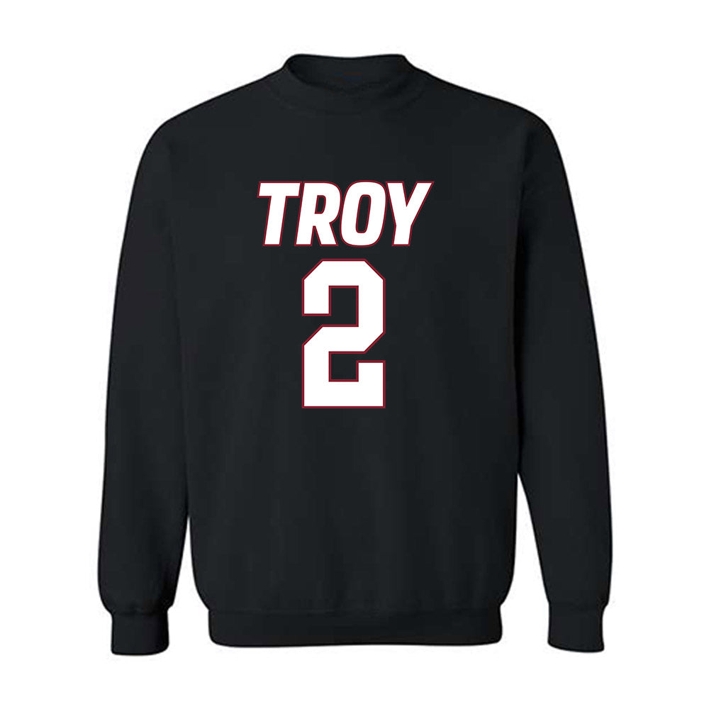 Troy - NCAA Women's Basketball : Ashley Baez - Crewneck Sweatshirt-0