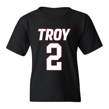 Troy - NCAA Women's Basketball : Ashley Baez - Youth T-Shirt-0
