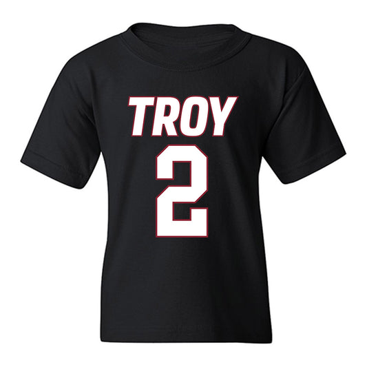 Troy - NCAA Women's Basketball : Ashley Baez - Youth T-Shirt-0