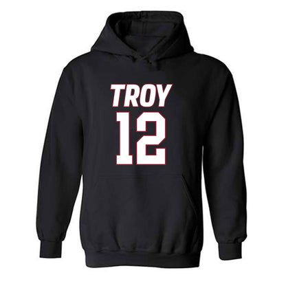 Troy - NCAA Women's Basketball : Maeva de la Fortuna Ngnawo Nguiensam - Hooded Sweatshirt-0