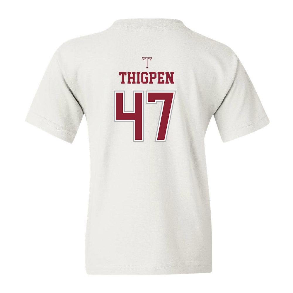 Troy - NCAA Baseball : Noah Thigpen - Shersey Youth T-Shirt