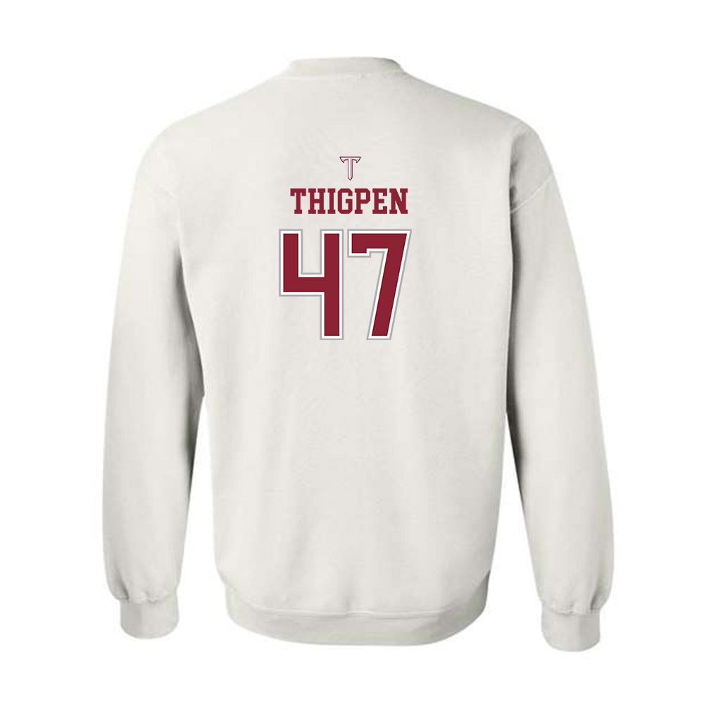 Troy - NCAA Baseball : Noah Thigpen - Shersey Crewneck Sweatshirt