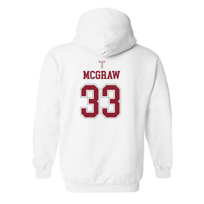 Troy - NCAA Baseball : Gregory McGraw - Shersey Hooded Sweatshirt-1
