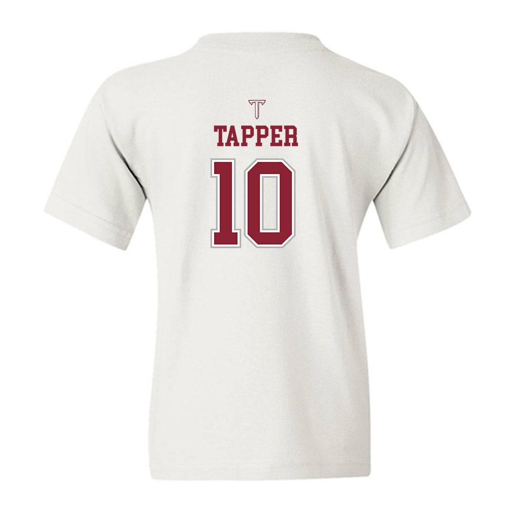 Troy - NCAA Baseball : Brock Tapper - Shersey Youth T-Shirt-1