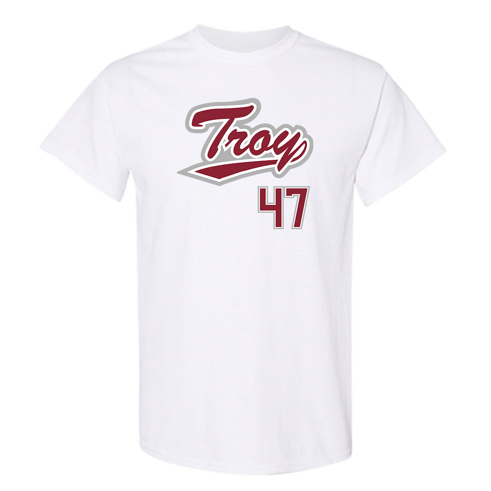 Troy - NCAA Baseball : Noah Thigpen - Shersey T-Shirt