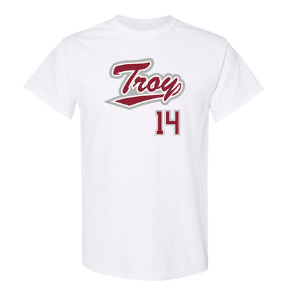 Troy - NCAA Baseball : Zaid Diaz - Shersey T-Shirt-0
