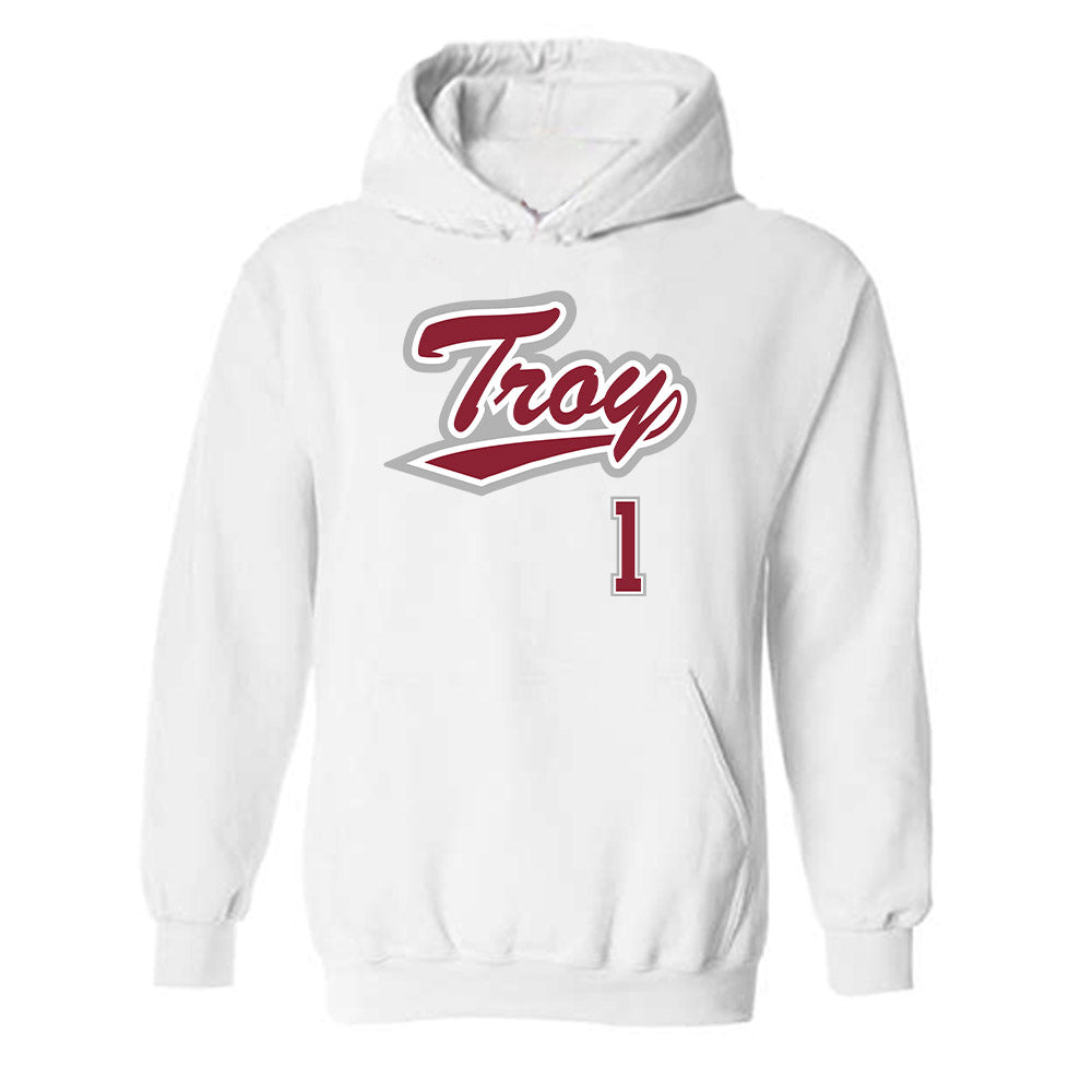 Troy - NCAA Baseball : Steven Meier - Shersey Hooded Sweatshirt-0