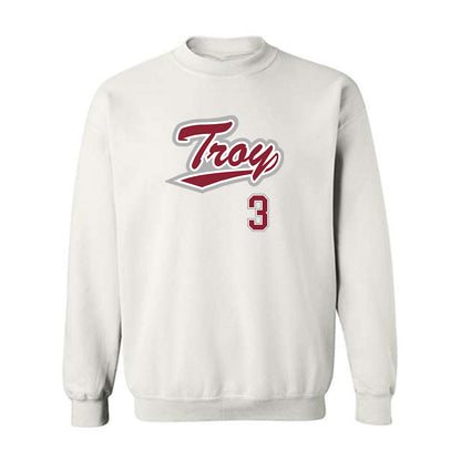 Troy - NCAA Baseball : Cole Garner - Shersey Crewneck Sweatshirt-0
