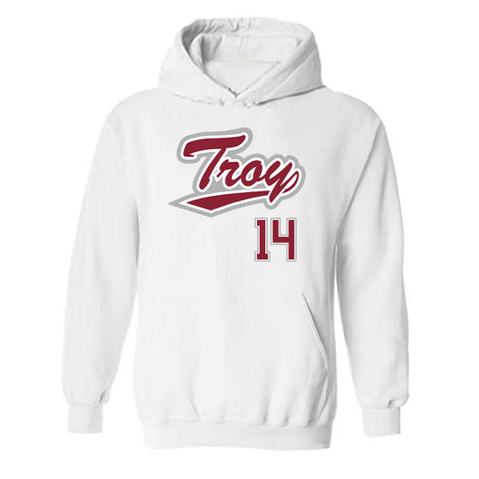 Troy - NCAA Baseball : Zaid Diaz - Shersey Hooded Sweatshirt-0