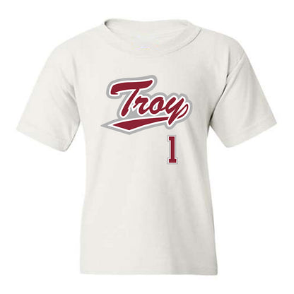 Troy - NCAA Baseball : Steven Meier - Shersey Youth T-Shirt-0