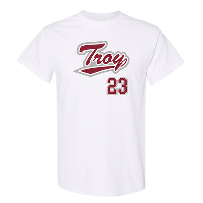 Troy - NCAA Baseball : Houston Markham - Shersey T-Shirt-0