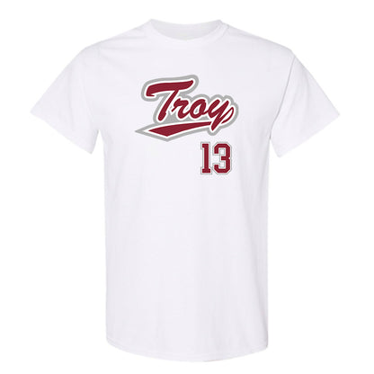 Troy - NCAA Baseball : Peryn Bland - Shersey T-Shirt-0