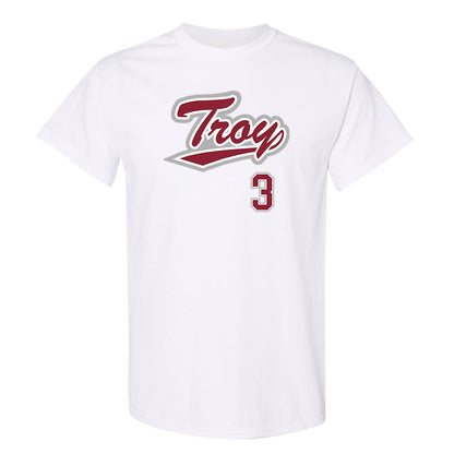 Troy - NCAA Baseball : Cole Garner - Shersey T-Shirt-0