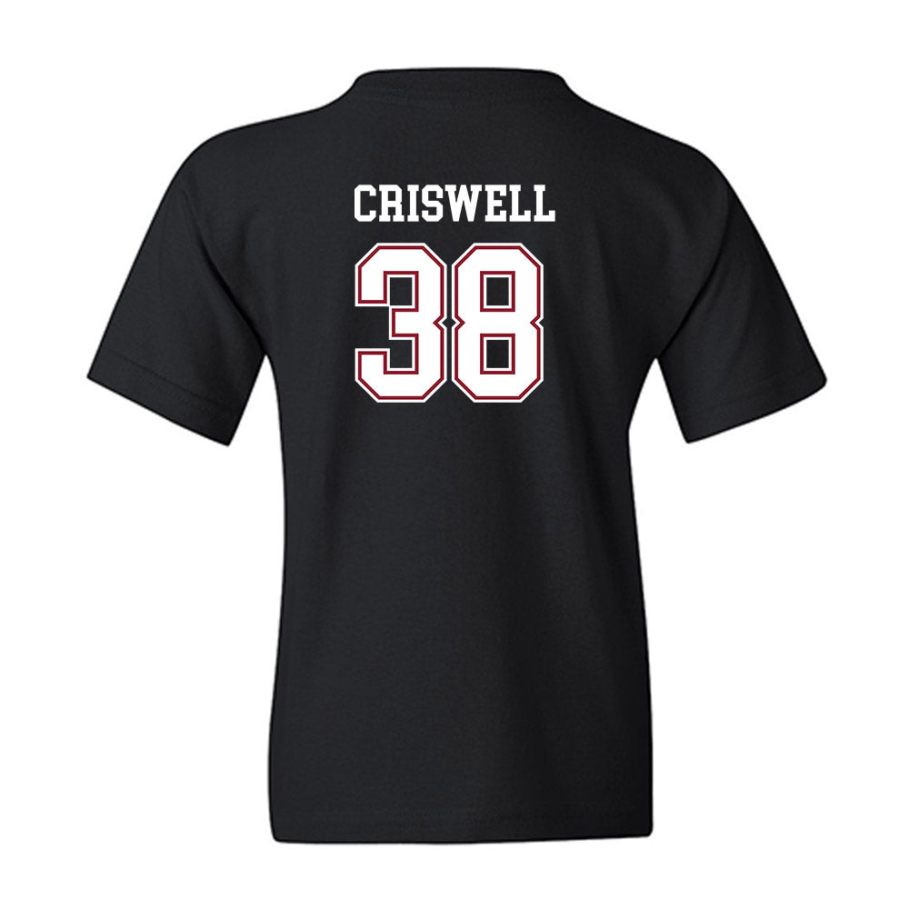 Troy - NCAA Baseball : Nate Criswell - Youth T-Shirt-1