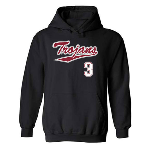 Troy - NCAA Baseball : Cole Garner - Classic Shersey Hooded Sweatshirt-0