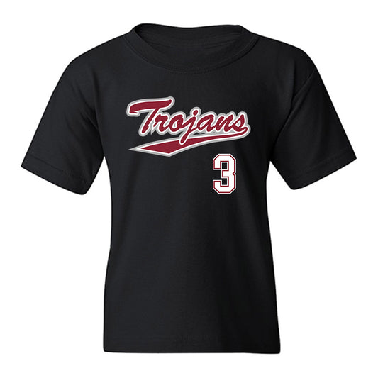 Troy - NCAA Baseball : Cole Garner - Youth T-Shirt-0