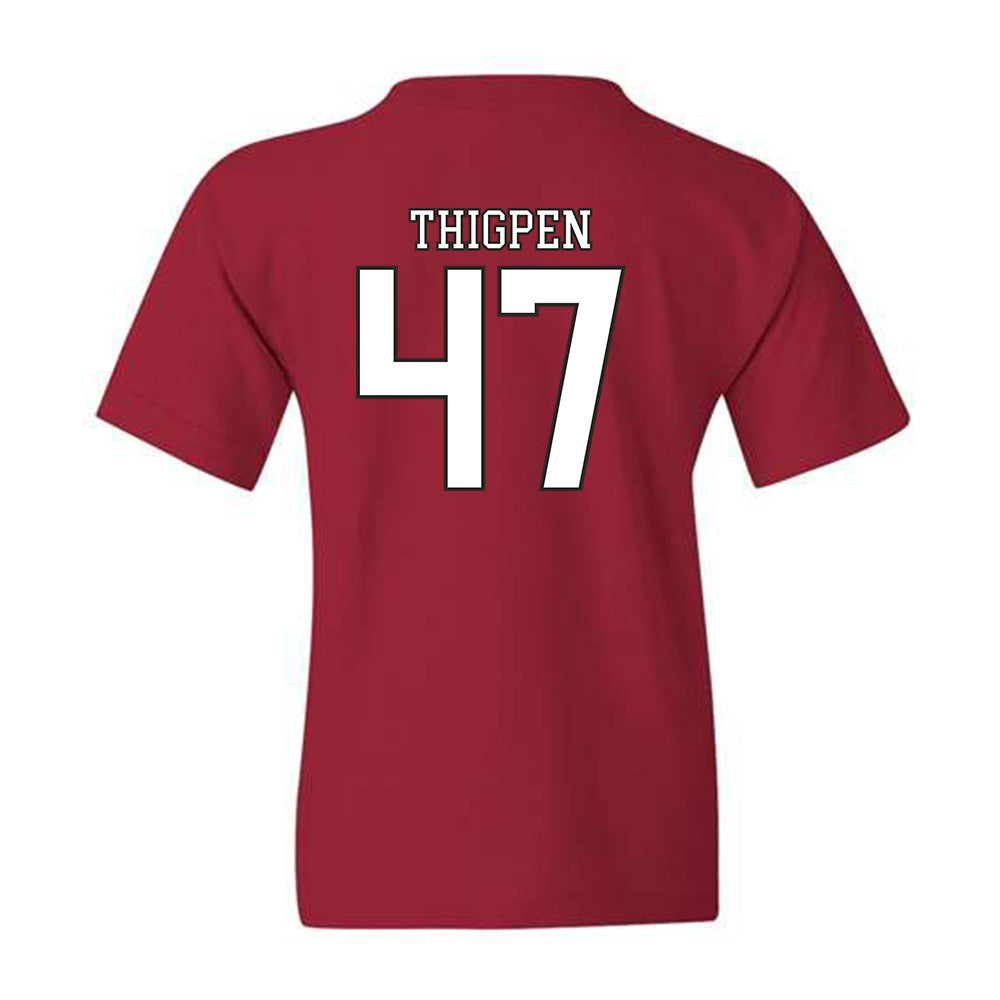 Troy - NCAA Baseball : Noah Thigpen - Generic Shersey Youth T-Shirt