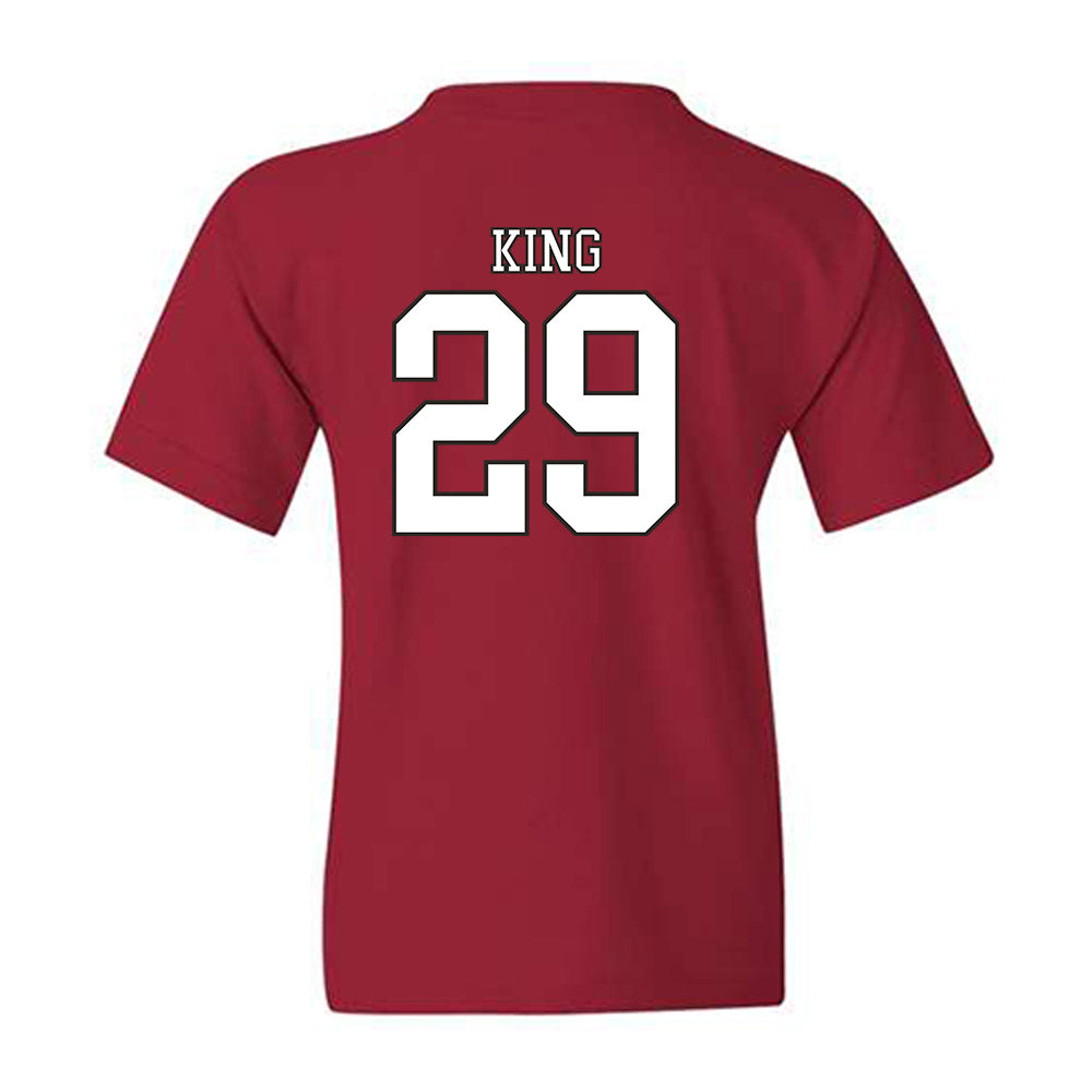 Troy - NCAA Baseball : Dylan King - Generic Shersey Youth T-Shirt-1