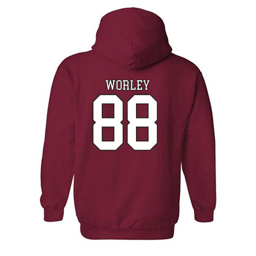 Troy - NCAA Football : Jackson Worley - Generic Shersey Hooded Sweatshirt-1