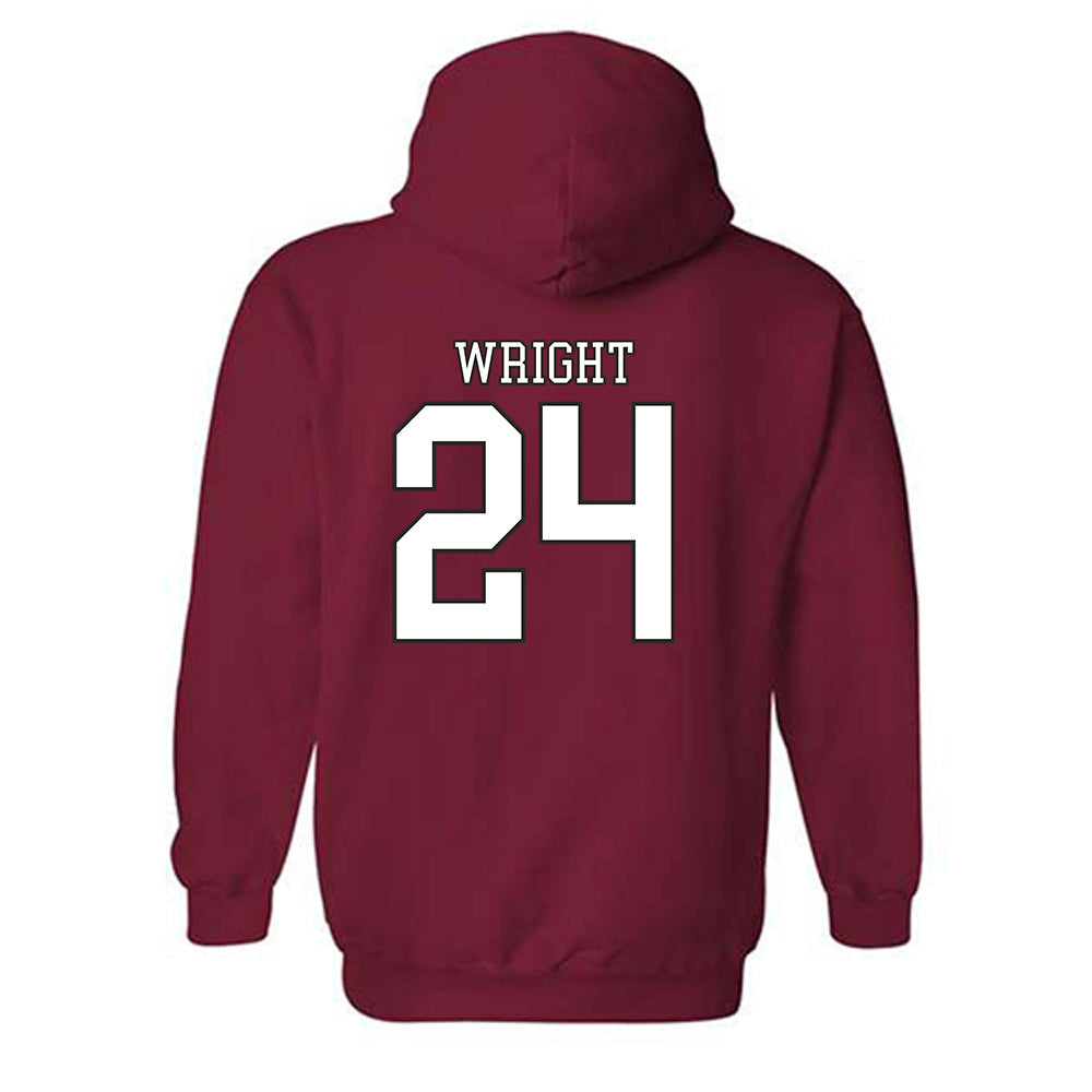Troy - NCAA Women's Soccer : Riley Wright - Generic Shersey Hooded Sweatshirt-1