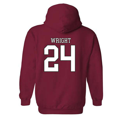 Troy - NCAA Women's Soccer : Riley Wright - Generic Shersey Hooded Sweatshirt-1