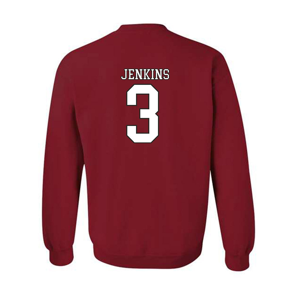 Troy - NCAA Women's Basketball : Emani Jenkins - Generic Shersey Crewneck Sweatshirt-1
