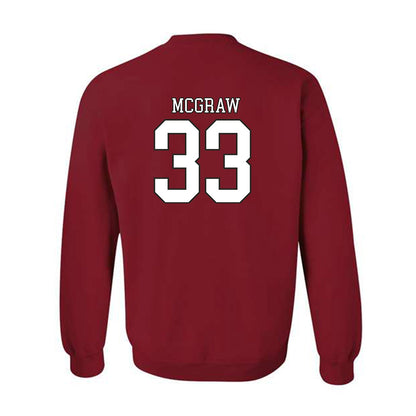 Troy - NCAA Baseball : Ty McGraw - Generic Shersey Crewneck Sweatshirt-1