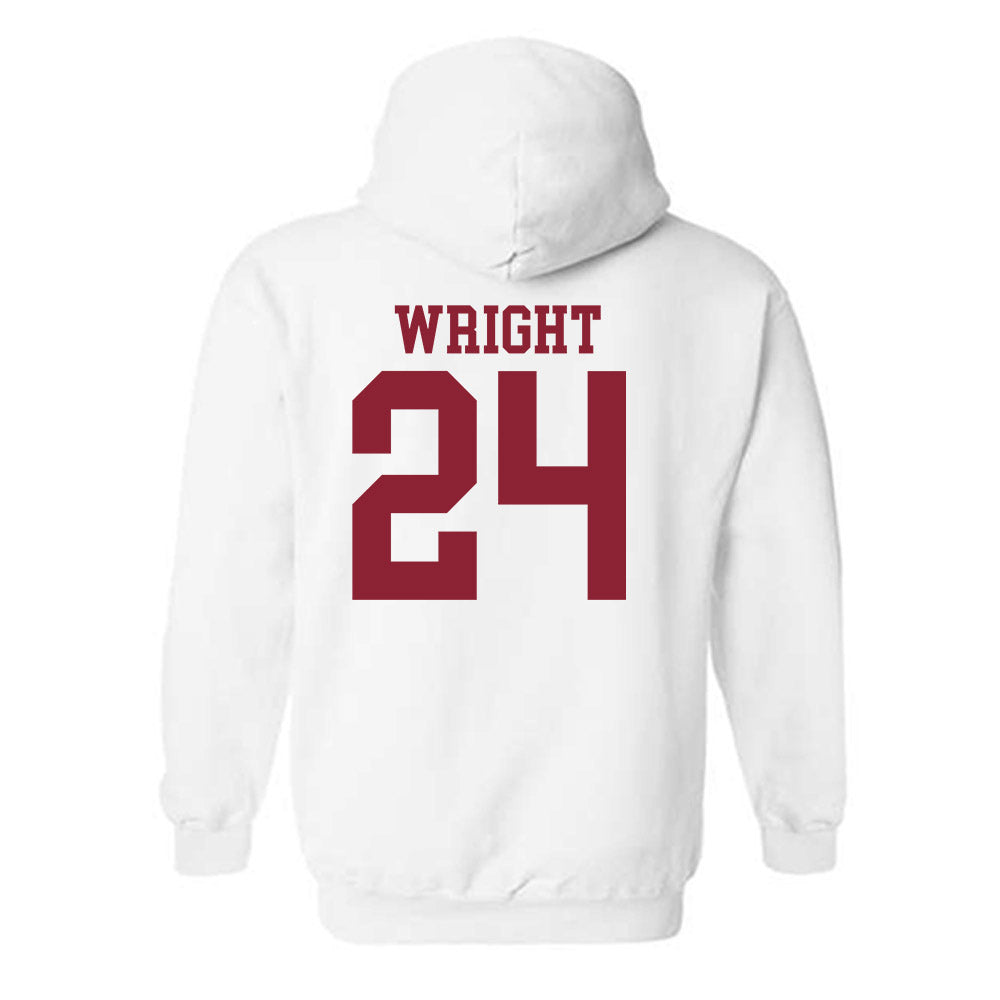 Troy - NCAA Women's Soccer : Riley Wright - Generic Shersey Hooded Sweatshirt-1