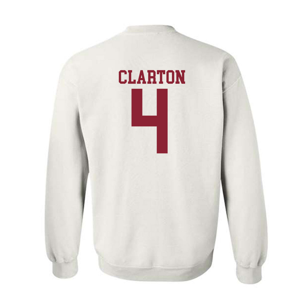 Troy - NCAA Men's Basketball : Emmanuel Clarton - Generic Shersey Crewneck Sweatshirt-1
