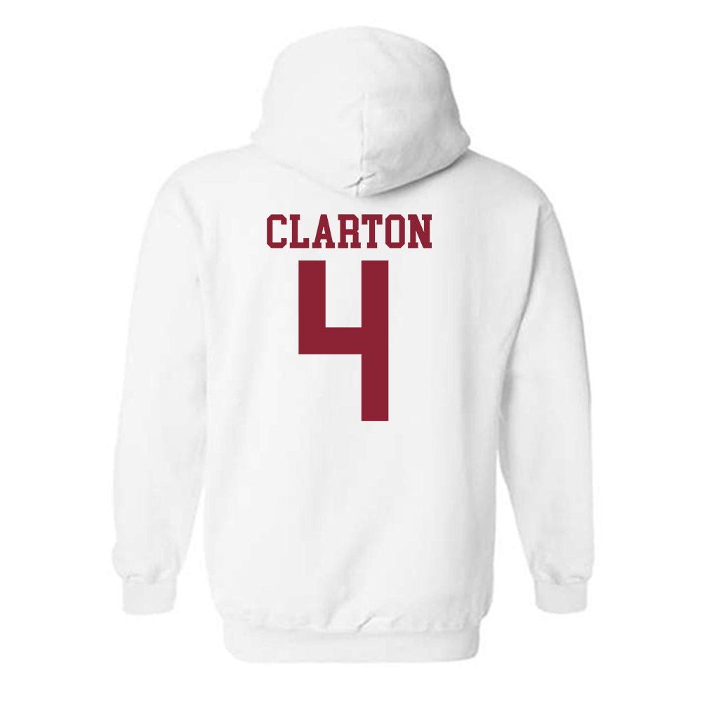 Troy - NCAA Men's Basketball : Emmanuel Clarton - Generic Shersey Hooded Sweatshirt-1