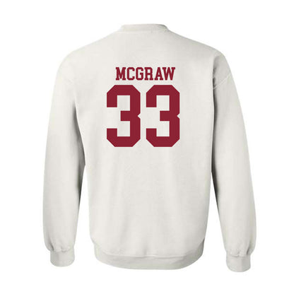 Troy - NCAA Baseball : Gregory McGraw - Generic Shersey Crewneck Sweatshirt-1