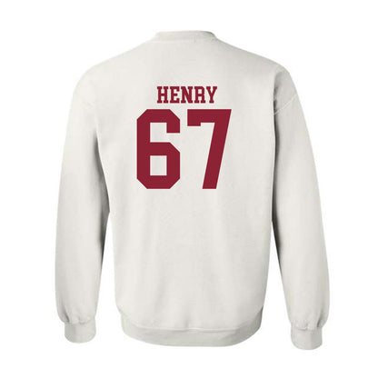 Troy - NCAA Football : Matt Henry - Generic Shersey Crewneck Sweatshirt-1