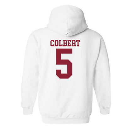 Troy - NCAA Men's Basketball : Javen Colbert - Generic Shersey Hooded Sweatshirt-1