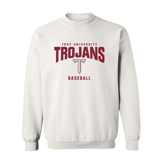 Troy - NCAA Baseball : Nate Criswell - Generic Shersey Crewneck Sweatshirt-0