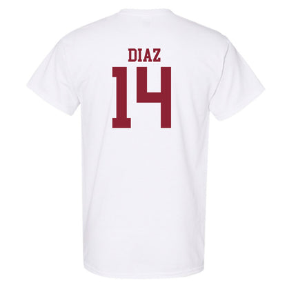 Troy - NCAA Baseball : Zaid Diaz - Generic Sports Shersey T-Shirt-1