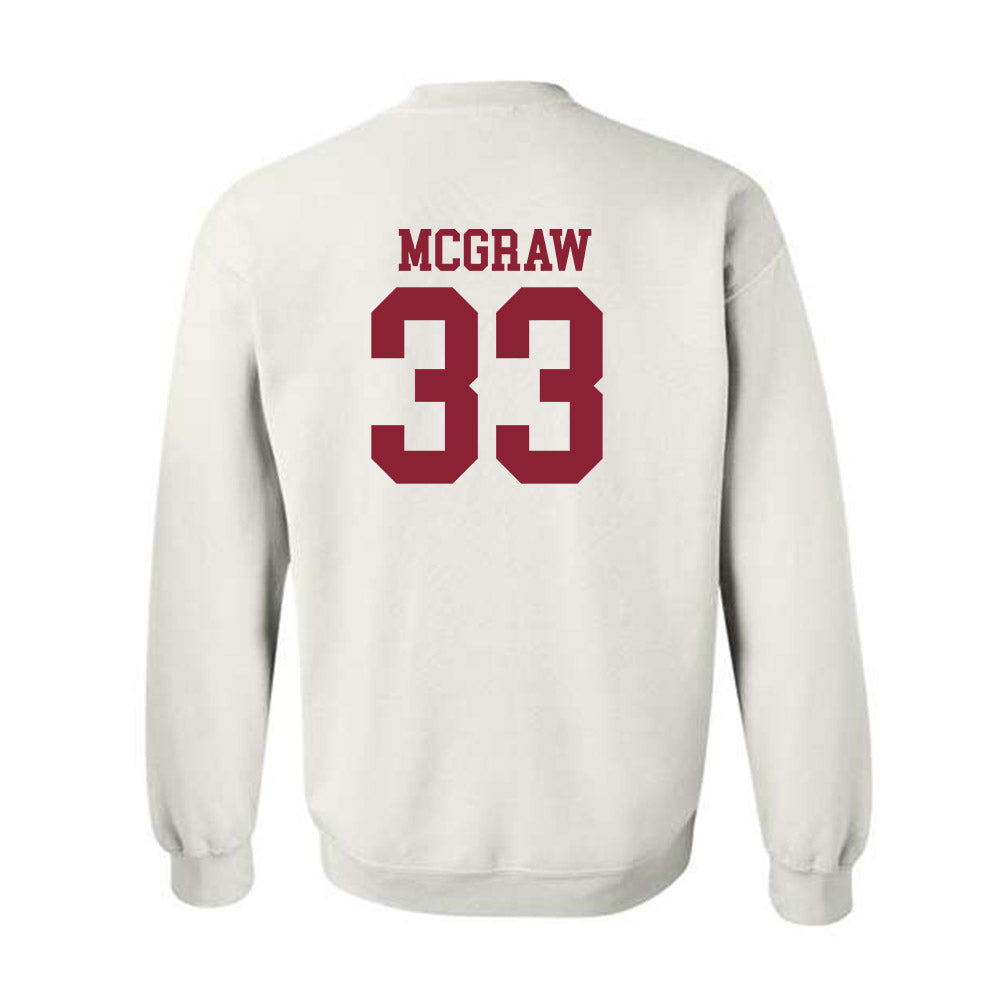 Troy - NCAA Baseball : Ty McGraw - Generic Sports Shersey Crewneck Sweatshirt-1