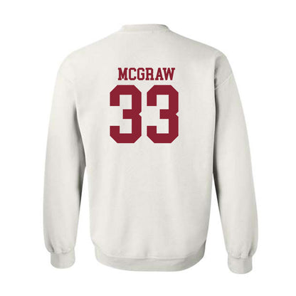 Troy - NCAA Baseball : Ty McGraw - Generic Sports Shersey Crewneck Sweatshirt-1